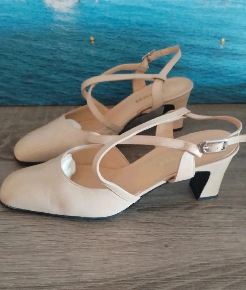Sapatos de salto, creme, La Scarpa, P38 1/2 – photo 4